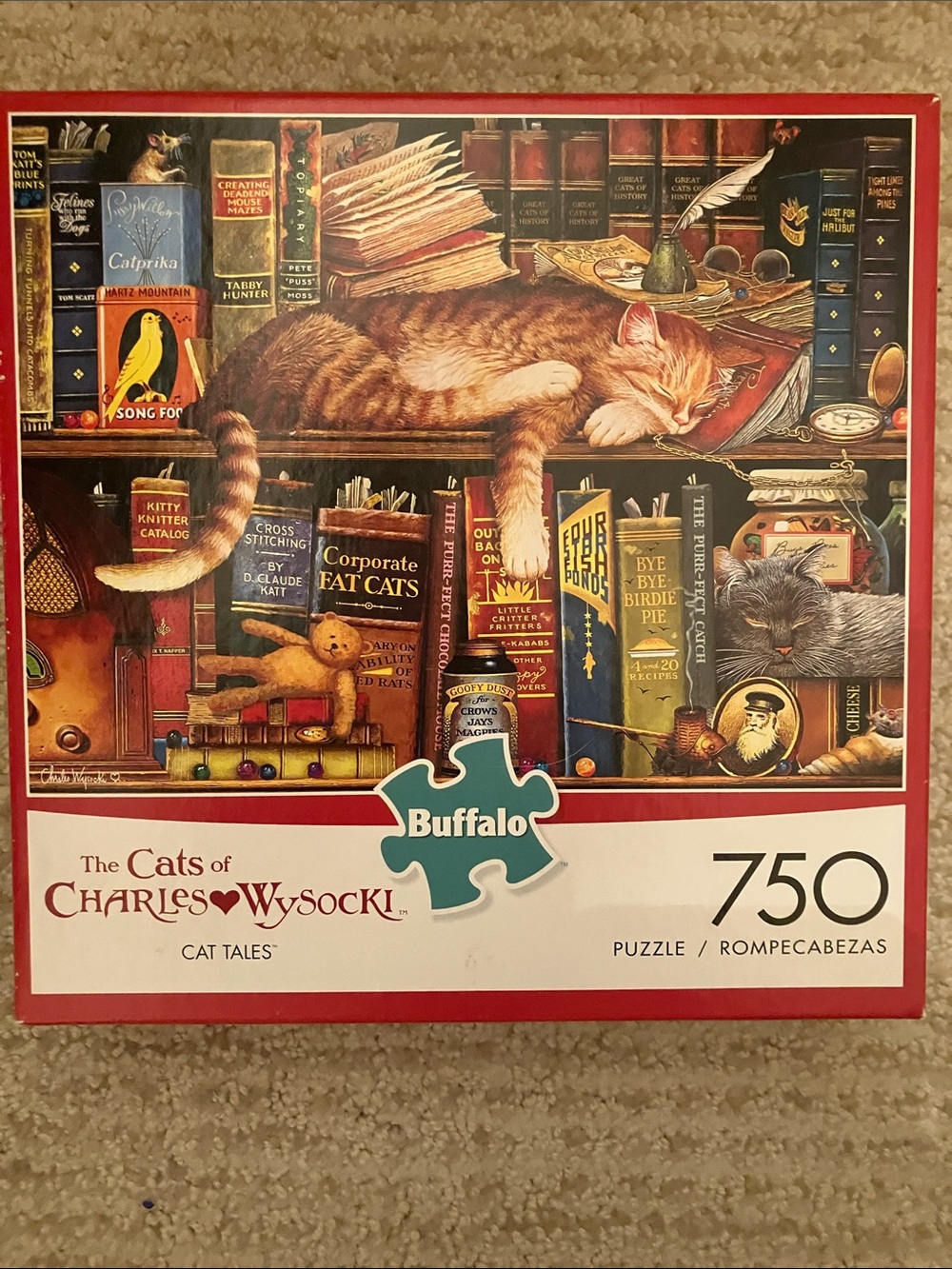🧩Complete🧩 Charles Wysocki “Cat Tales” puzzle - 750 pieces